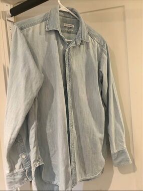 Mens casual rag & bone  Denim Button-Up Shirt M
